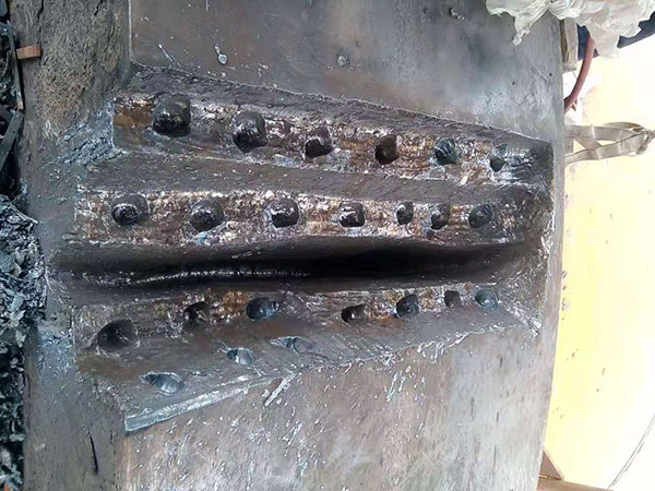 回转窑轮带开裂修复